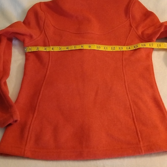 The North Face High Collar Full Zip Knit Sweater Women's Small Read - Picture 3 of 4